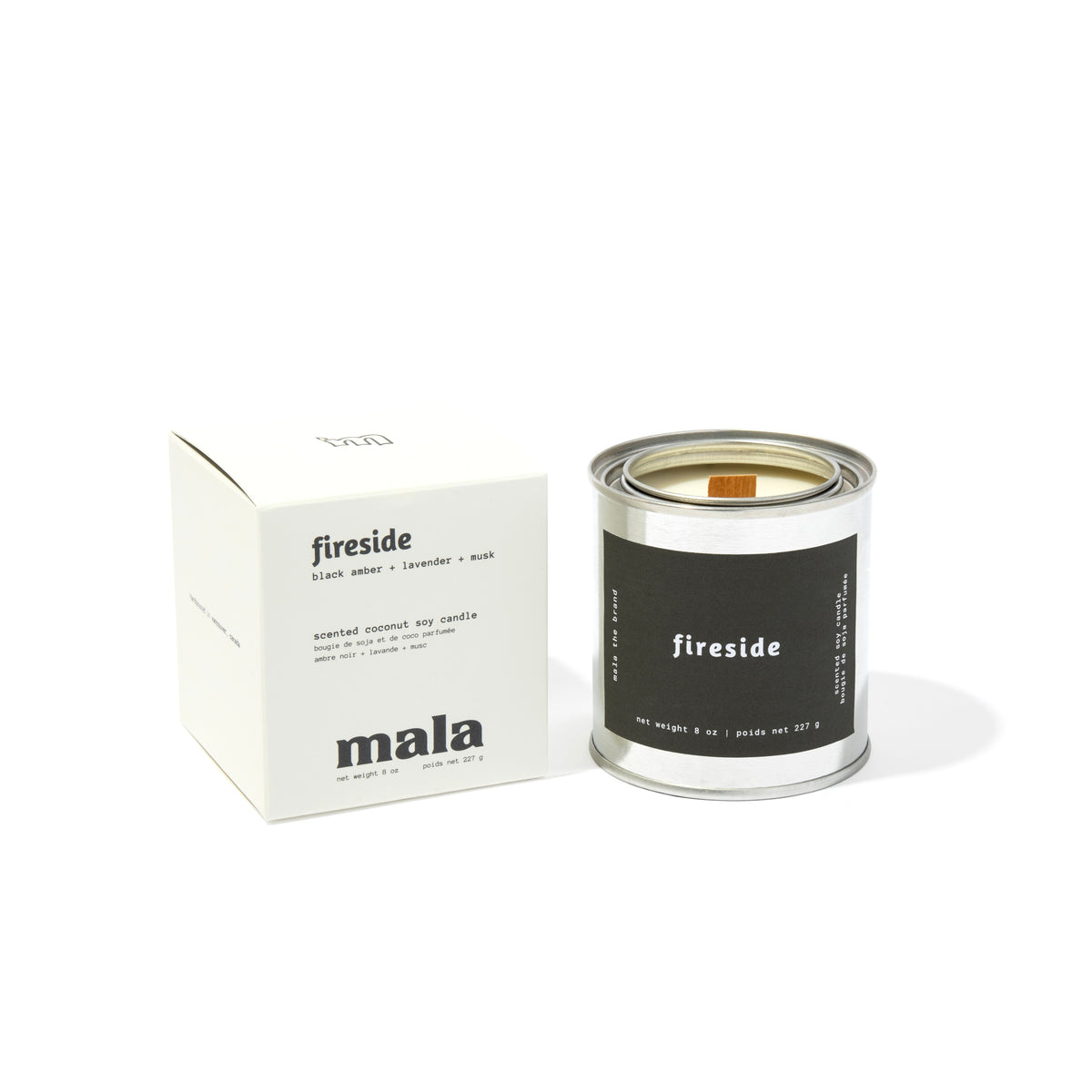 Fireside candle by Mala The Brand, lifestyle view 2