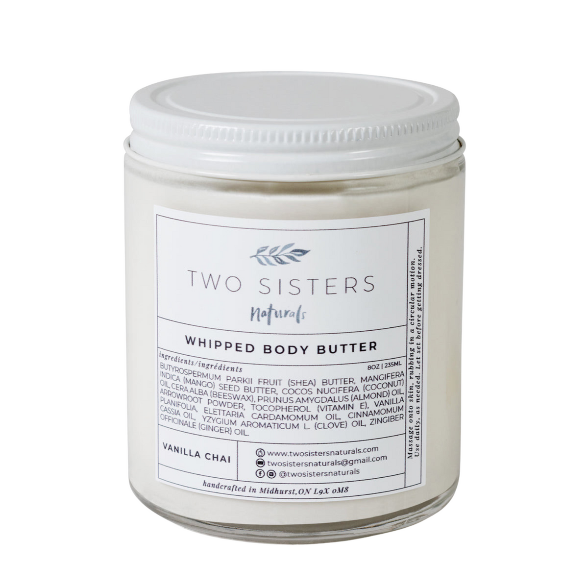 Two Sisters Naturals whipped body butter, view 4