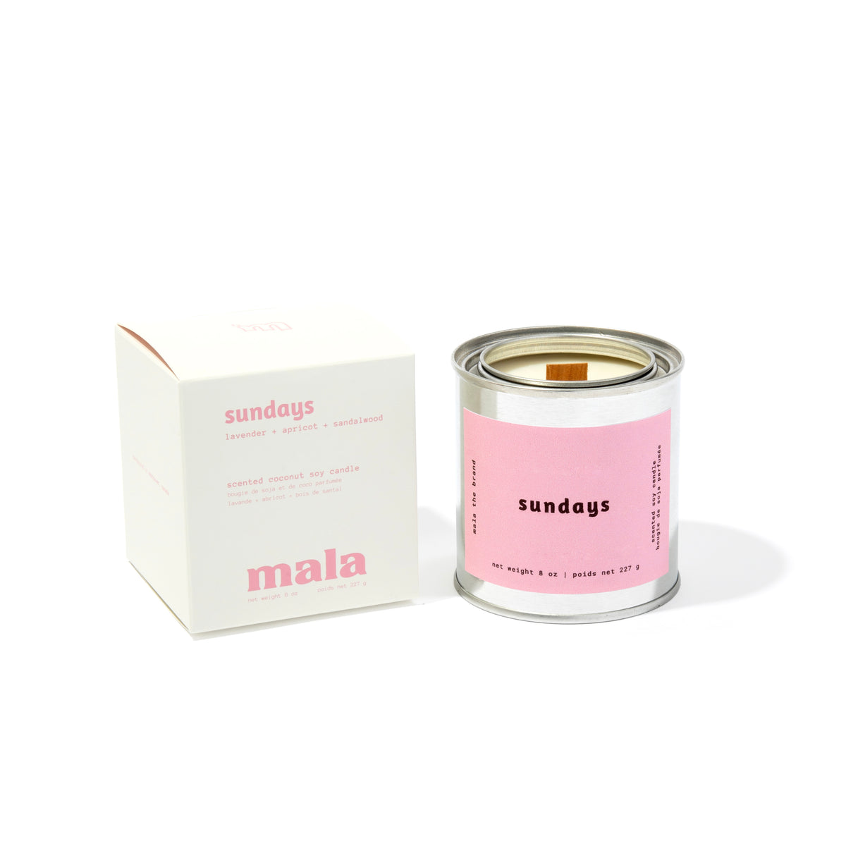 Sundays candle by Mala The Brand, lifestyle view 2
